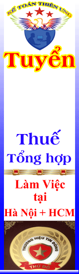 Kế toán Thiên Ưng tuyển dụng